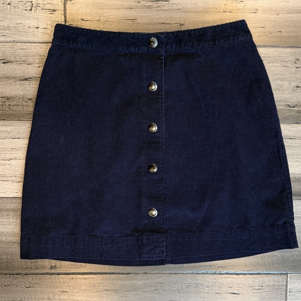 Old Navy, Navy Button-Front Women's Skirt